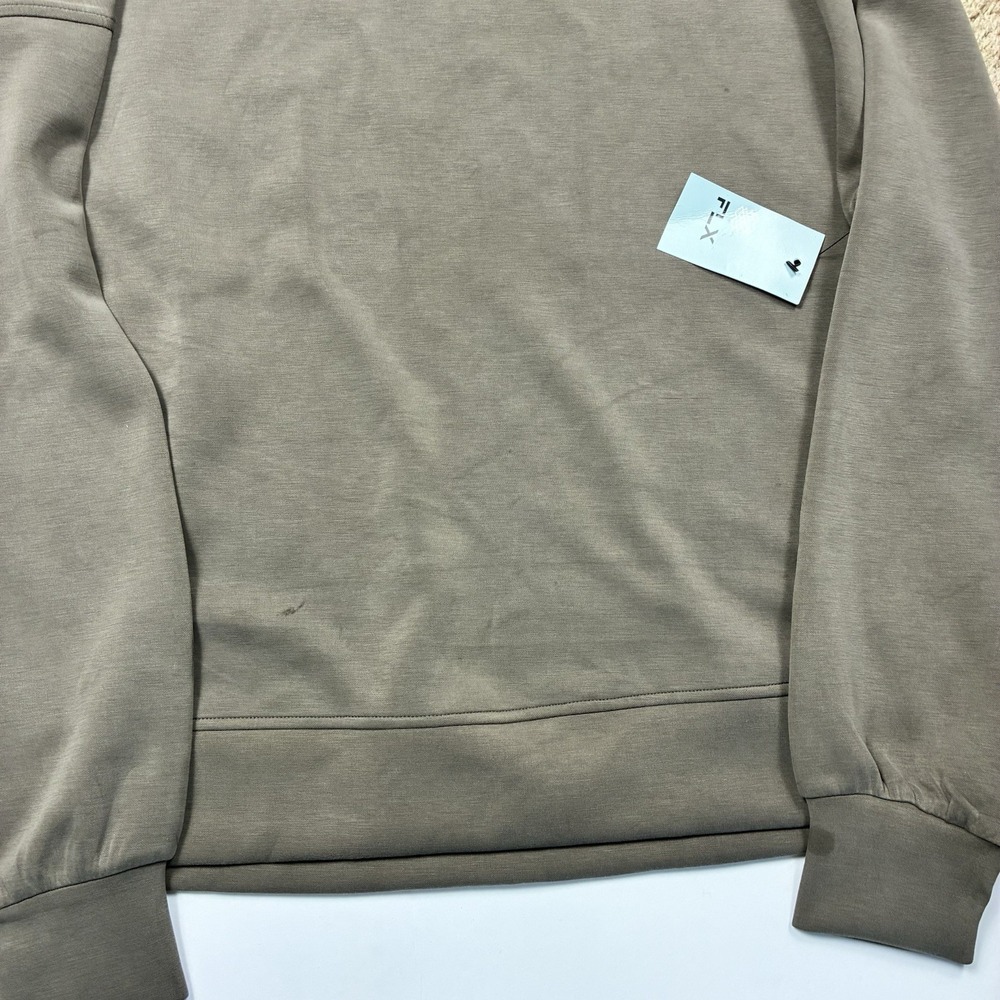 FLX Sweatshirt S Minimalist Earthy Tone Workout Athleisure Soft Touch Oversized - Picture 3 of 8